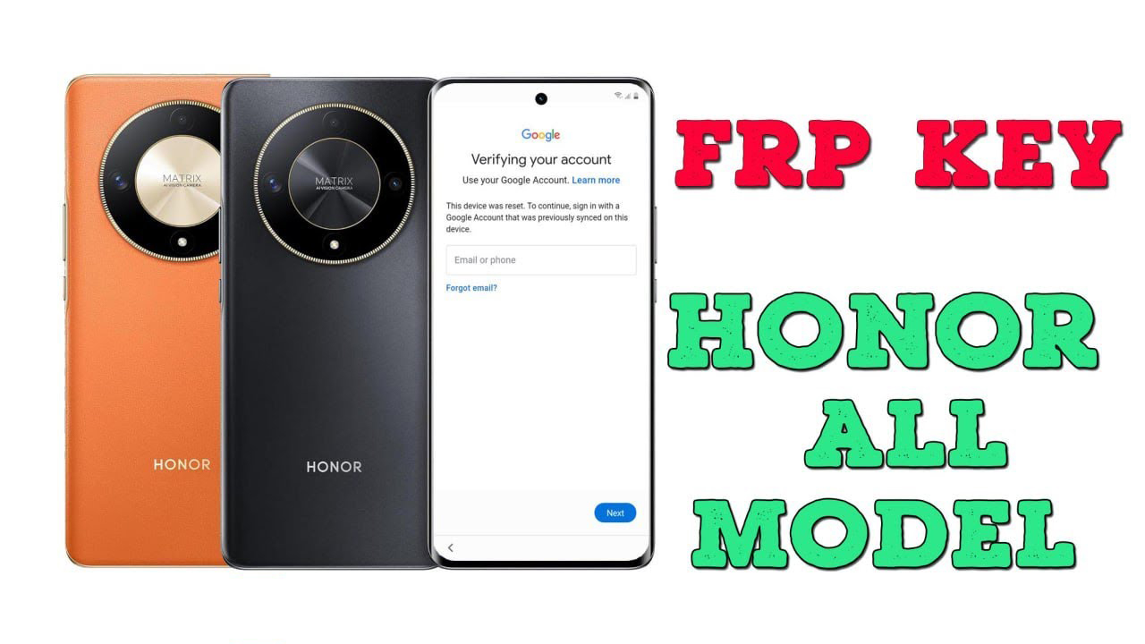 Honor Only All Model FRP Unlock Key(1-24H)
